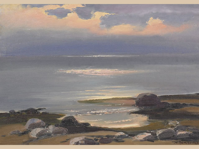 Uldis Zemzaris, Seascape with Big Stones